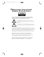 Preview for 2 page of Samsung CT-21M7W Owner'S Instructions Manual