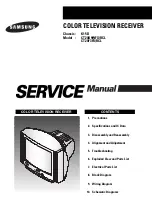 Samsung CT20D9WFX/RCL Service Manual preview