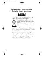 Preview for 2 page of Samsung CT21K2 Owner'S Instructions Manual