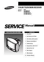 Preview for 1 page of Samsung CT3338FX/XAP Service Manual
