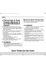 Preview for 2 page of Samsung DE68-02434A Owner'S Manual