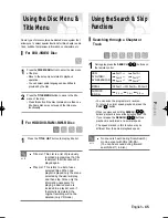 Preview for 45 page of Samsung DVD-HR730A Instruction Manual