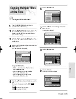 Preview for 105 page of Samsung DVD-HR730A Instruction Manual