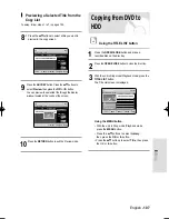 Preview for 107 page of Samsung DVD-HR730A Instruction Manual