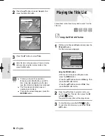 Preview for 50 page of Samsung DVD-HR738/ Instruction Manual