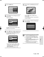 Preview for 109 page of Samsung DVD-HR738/ Instruction Manual