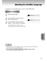 Preview for 25 page of Samsung DVD-P401 User Manual