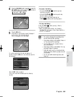 Preview for 69 page of Samsung DVD-R119 Instruction Manual