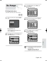 Preview for 91 page of Samsung DVD-R119 Instruction Manual