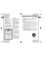 Preview for 2 page of Samsung DVD-V8000 Instruction Manual