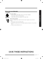 Preview for 7 page of Samsung DW60M9990AP User Manual