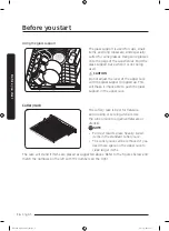 Preview for 16 page of Samsung DW60M9990AP User Manual