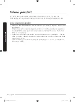 Preview for 12 page of Samsung DW80R9950 Series User Manual