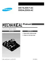 Preview for 1 page of Samsung DX7-A Mechanical Manual