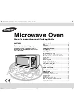 Preview for 1 page of Samsung G2739N Owner'S Instructions And Cooking Manual