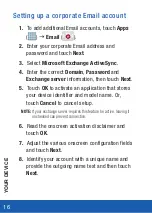 Preview for 16 page of Samsung GALAXY NOTE 10.1 LTE Quick Reference Manual