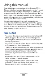 Preview for 2 page of Samsung GALAXY tab 10.1 N GT-P7501 User Manual