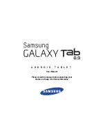 Preview for 1 page of Samsung Galaxy Tab 8.9 User Manual