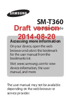 Samsung Galaxy Tab Active SM-T360 Quick Start Manual preview