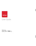 Preview for 1 page of Samsung Galaxy Tab S SM-T807V User Manual