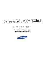 Samsung Galaxy Tab3 User Manual preview