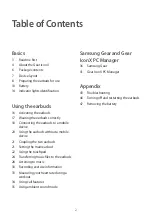 Preview for 2 page of Samsung GEAR ICONX SM-R150 User Manual