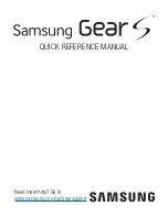 Samsung Gear S Quick Reference Manual preview