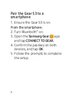 Preview for 9 page of Samsung Gear S3 Quick Start Manual