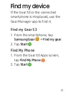 Preview for 26 page of Samsung Gear S3 Quick Start Manual