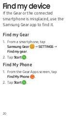 Preview for 21 page of Samsung Gear Sport Quick Start Manual