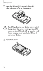 Preview for 10 page of Samsung GT-S7710 Quick Start Manual