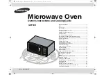 Samsung GW73CD Owner'S Instructions And Cooking Manual preview