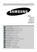 Samsung HC6247TG User Instructions preview