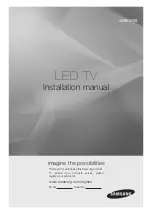 Preview for 2 page of Samsung HG32ED450SWXEN Installation Manual