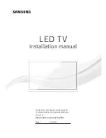 Samsung HG43NF690U Installation Manual preview