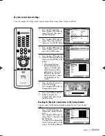 Preview for 61 page of Samsung HL-R5078W Owner'S Instructions Manual