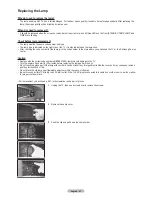 Preview for 57 page of Samsung HL-T5075S - 50" Rear Projection TV Owner'S Instructions Manual