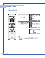 Preview for 32 page of Samsung HLP4663W - 46" Rear Projection TV Manual De Instrucciones