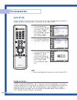 Preview for 38 page of Samsung HLP4663W - 46" Rear Projection TV Manual De Instrucciones