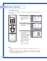 Preview for 58 page of Samsung HLP4663W - 46" Rear Projection TV Manual De Instrucciones