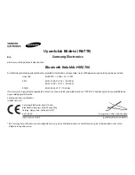 Preview for 143 page of Samsung HM3700 Manual