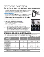 Preview for 49 page of Samsung HMX-E10BN (Spanish) Manual Del Usuario