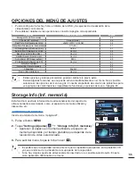 Preview for 61 page of Samsung HMX-E10BN (Spanish) Manual Del Usuario