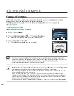 Preview for 68 page of Samsung HMX-E10BN (Spanish) Manual Del Usuario