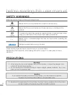 Preview for 2 page of Samsung HMX-E10BP User Manual