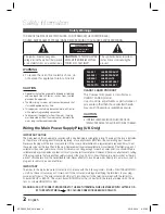 Preview for 2 page of Samsung HT-C9930 User Manual