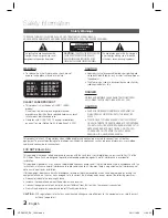 Preview for 2 page of Samsung HT-D5210C User Manual