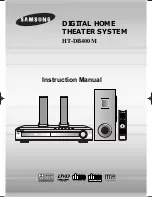 Samsung HT-DB400M Instruction Manual preview