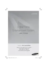 Preview for 1 page of Samsung HT-E655WK User Manual