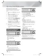 Preview for 109 page of Samsung HT-E8200 Manuel D'Utilisation